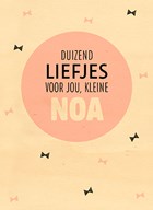houten kaart baby dochter duizend liefjes voor jou kleine